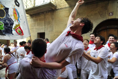 Fotos de las fiestas de Olite el día del cohete, 13 de septiembre de 2018