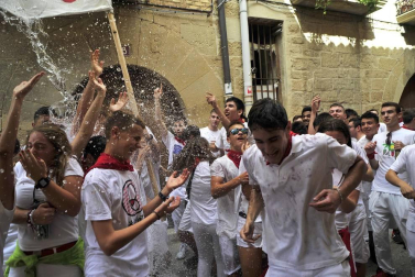 Fotos de las fiestas de Olite el día del cohete, 13 de septiembre de 2018