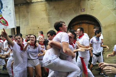 Fotos de las fiestas de Olite el día del cohete, 13 de septiembre de 2018
