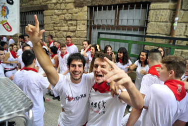 Fotos de las fiestas de Olite el día del cohete, 13 de septiembre de 2018