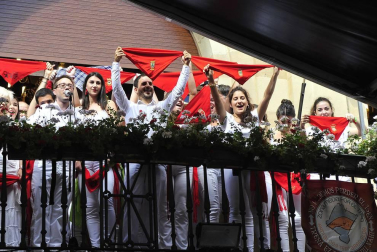 Fotos de las fiestas de Olite el día del cohete, 13 de septiembre de 2018