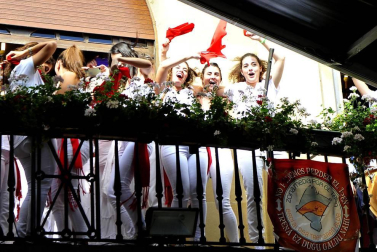 Fotos de las fiestas de Olite el día del cohete, 13 de septiembre de 2018