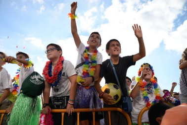Fotos del cohete de las fiestas de Ansoáin, 13 de septiembre de 2018