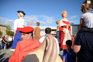 Fotos del cohete de las fiestas de Ansoáin, 13 de septiembre de 2018