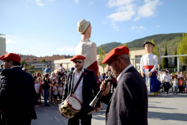 Fotos del cohete de las fiestas de Ansoáin, 13 de septiembre de 2018