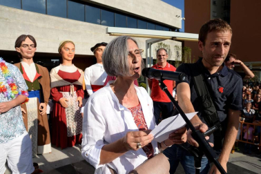 Fotos del cohete de las fiestas de Ansoáin, 13 de septiembre de 2018
