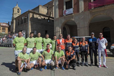 El toro ensogado en una de las jornadas festivas de Lodosa (14 de septiembre)