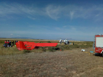 Una persona ha resultado herida, con pronóstico grave, al caer a tierra la avioneta ligera que pilotaba cuando se aproximaba al aeródromo de Agua Salada, en Tudela.