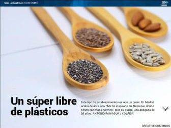 Además, ya es posible comprar en un supermercado sin plástico.