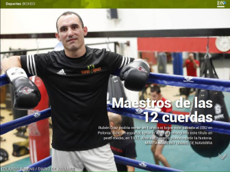 Además, el reto europeo del boxeador Rubén Díaz.
