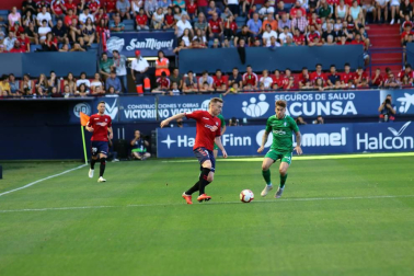 Imágenes del partido disputado en El Sadar entre el Osasuna (1) y el Sporting (0) el 22 de septiembre de 2018.