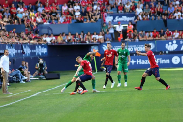 Imágenes del partido disputado en El Sadar entre el Osasuna (1) y el Sporting (0) el 22 de septiembre de 2018.