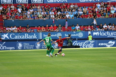 Imágenes del partido disputado en El Sadar entre el Osasuna (1) y el Sporting (0) el 22 de septiembre de 2018.