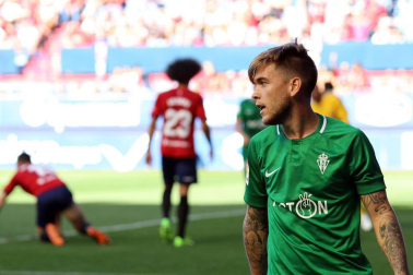 Imágenes del partido disputado en El Sadar entre el Osasuna (1) y el Sporting (0) el 22 de septiembre de 2018.
