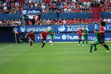 Imágenes del partido disputado en El Sadar entre el Osasuna (1) y el Sporting (0) el 22 de septiembre de 2018.