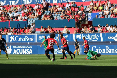 Imágenes del partido disputado en El Sadar entre el Osasuna (1) y el Sporting (0) el 22 de septiembre de 2018.