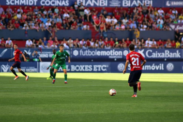 Imágenes del partido disputado en El Sadar entre el Osasuna (1) y el Sporting (0) el 22 de septiembre de 2018.