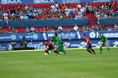 Imágenes del partido disputado en El Sadar entre el Osasuna (1) y el Sporting (0) el 22 de septiembre de 2018.