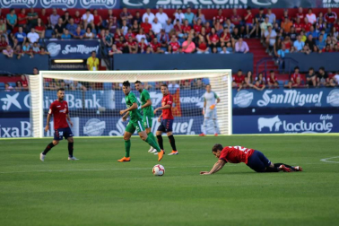 Imágenes del partido disputado en El Sadar entre el Osasuna (1) y el Sporting (0) el 22 de septiembre de 2018.