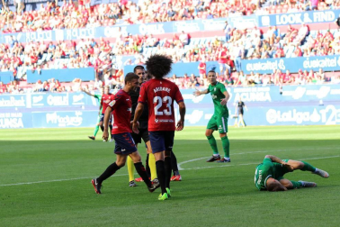 Imágenes del partido disputado en El Sadar entre el Osasuna (1) y el Sporting (0) el 22 de septiembre de 2018.