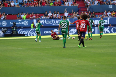 Imágenes del partido disputado en El Sadar entre el Osasuna (1) y el Sporting (0) el 22 de septiembre de 2018.