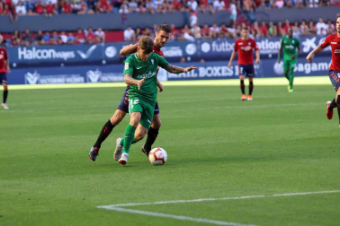Imágenes del partido disputado en El Sadar entre el Osasuna (1) y el Sporting (0) el 22 de septiembre de 2018.