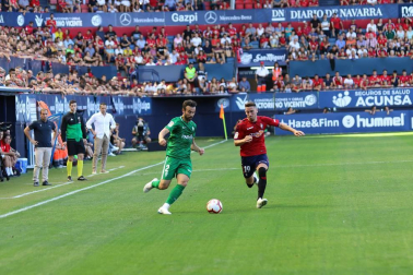 Imágenes del partido disputado en El Sadar entre el Osasuna (1) y el Sporting (0) el 22 de septiembre de 2018.