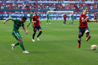 Imágenes del partido disputado en El Sadar entre el Osasuna (1) y el Sporting (0) el 22 de septiembre de 2018.
