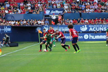 Imágenes del partido disputado en El Sadar entre el Osasuna (1) y el Sporting (0) el 22 de septiembre de 2018.
