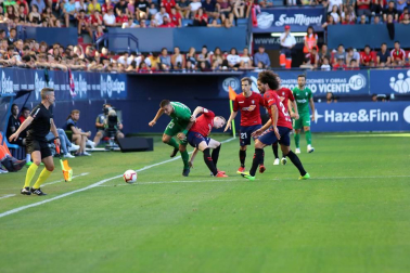Imágenes del partido disputado en El Sadar entre el Osasuna (1) y el Sporting (0) el 22 de septiembre de 2018.