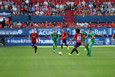 Imágenes del partido disputado en El Sadar entre el Osasuna (1) y el Sporting (0) el 22 de septiembre de 2018.