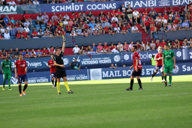 Imágenes del partido disputado en El Sadar entre el Osasuna (1) y el Sporting (0) el 22 de septiembre de 2018.