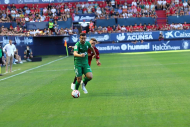 Imágenes del partido disputado en El Sadar entre el Osasuna (1) y el Sporting (0) el 22 de septiembre de 2018.