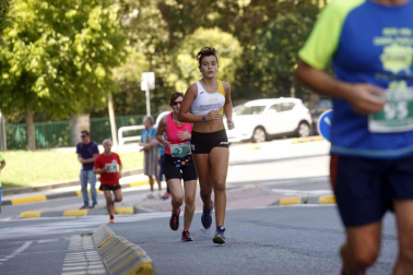 Imágenes de la carrera celebrada este sábado en el barrio pamplonés.