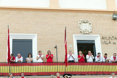 Tradicional baile durante las fiestas de la localidad navarra.