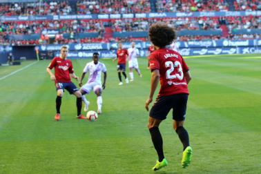 Imágenes del partido disputado en El Sadar entre el Osasuna y el Numancia el 30 de septiembre de 2018.