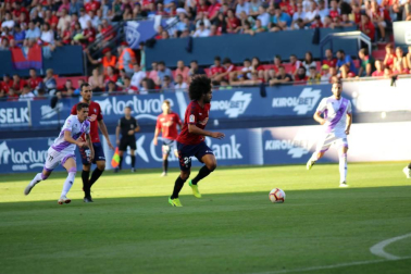 Imágenes del partido disputado en El Sadar entre el Osasuna y el Numancia el 30 de septiembre de 2018.
