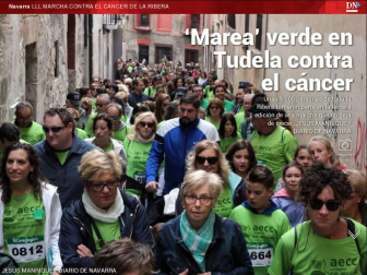 Además, Tudela corre contra el cáncer