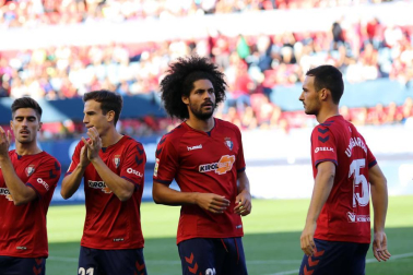 Imágenes del partido disputado en El Sadar entre el Osasuna y el Numancia el 30 de septiembre de 2018.