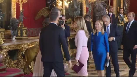 El lapsus de Pedro Sánchez durante el besamanos en el Palacio Real