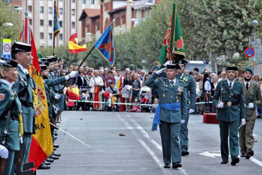 Fotos del día de la patrona de la Guardia Civil en Pamplona.