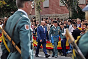Fotos del día de la patrona de la Guardia Civil en Pamplona.