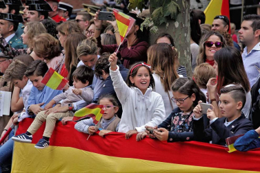 Fotos del día de la patrona de la Guardia Civil en Pamplona.