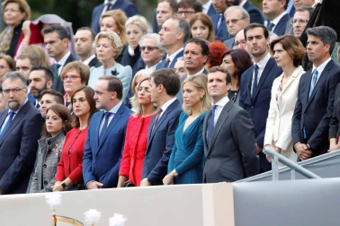 Este viernes, 12 de octubre, se ha celebrado el tradicional militar en Madrid, presidido por Felipe VI y la reina Letizia