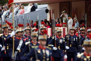 Este viernes, 12 de octubre, se ha celebrado el tradicional militar en Madrid, presidido por Felipe VI y la reina Letizia