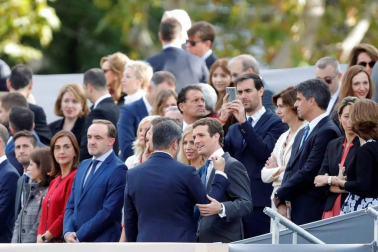 Este viernes, 12 de octubre, se ha celebrado el tradicional militar en Madrid, presidido por Felipe VI y la reina Letizia