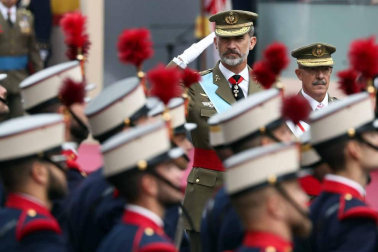 Este viernes, 12 de octubre, se ha celebrado el tradicional militar en Madrid, presidido por Felipe VI y la reina Letizia