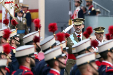 Este viernes, 12 de octubre, se ha celebrado el tradicional militar en Madrid, presidido por Felipe VI y la reina Letizia
