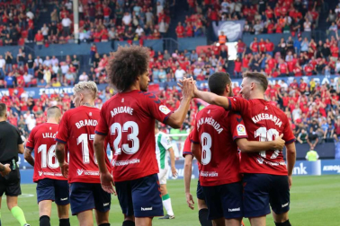 Imágenes del partido disputado en El Sadar entre Osasuna y Córdoba el 13 de octubre de 2018.