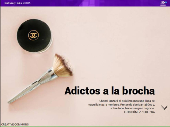 Además, el maquillaje masculino de los famosos